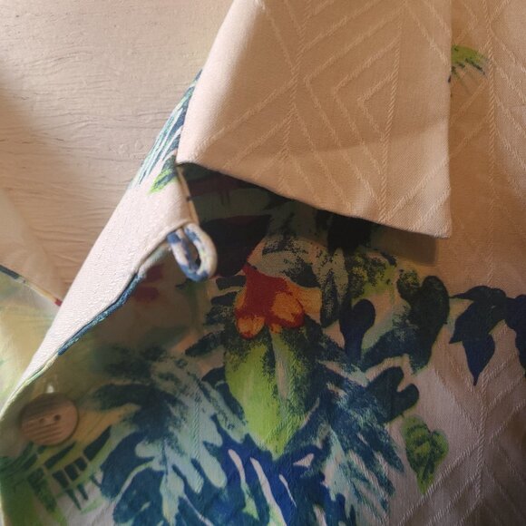 Men's Tommy Bahama S/S button front shirt -XXL - Copyrighted print Toucans - Picture 4 of 14